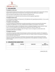Application for Organizations - Graduate Mentorship Program - Prince Edward Island, Canada, Page 4