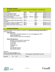 Application Form - Soil Conservation - Erosion Control Structures Bmp - Agriculture Stewardship Program - Prince Edward Island, Canada, Page 6