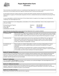 Payee Registration Form - Pei Home Renovation Programs - Prince Edward Island, Canada, Page 2