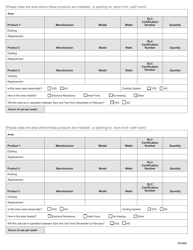 Form DG-809 Lighting Rebate Worksheet - Prince Edward Island, Canada, Page 2