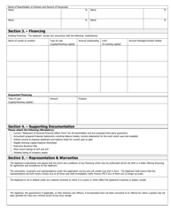 Application for Financial Assistance - Tourism Assistance Loan Program - Prince Edward Island, Canada, Page 2