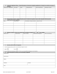 Form B-3 Business Impact Application Form - Prince Edward Island, Canada, Page 2
