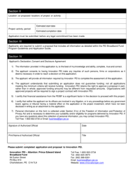 Pei Broadband Fund (Peibf) Application Form for Isp&#039;s - Prince Edward Island, Canada, Page 2