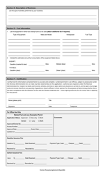 Application for Marked Gasoline and/or Marked Diesel Oil and Levy Exemption Permit for Custom Agricultural Contractors - Prince Edward Island, Canada, Page 2