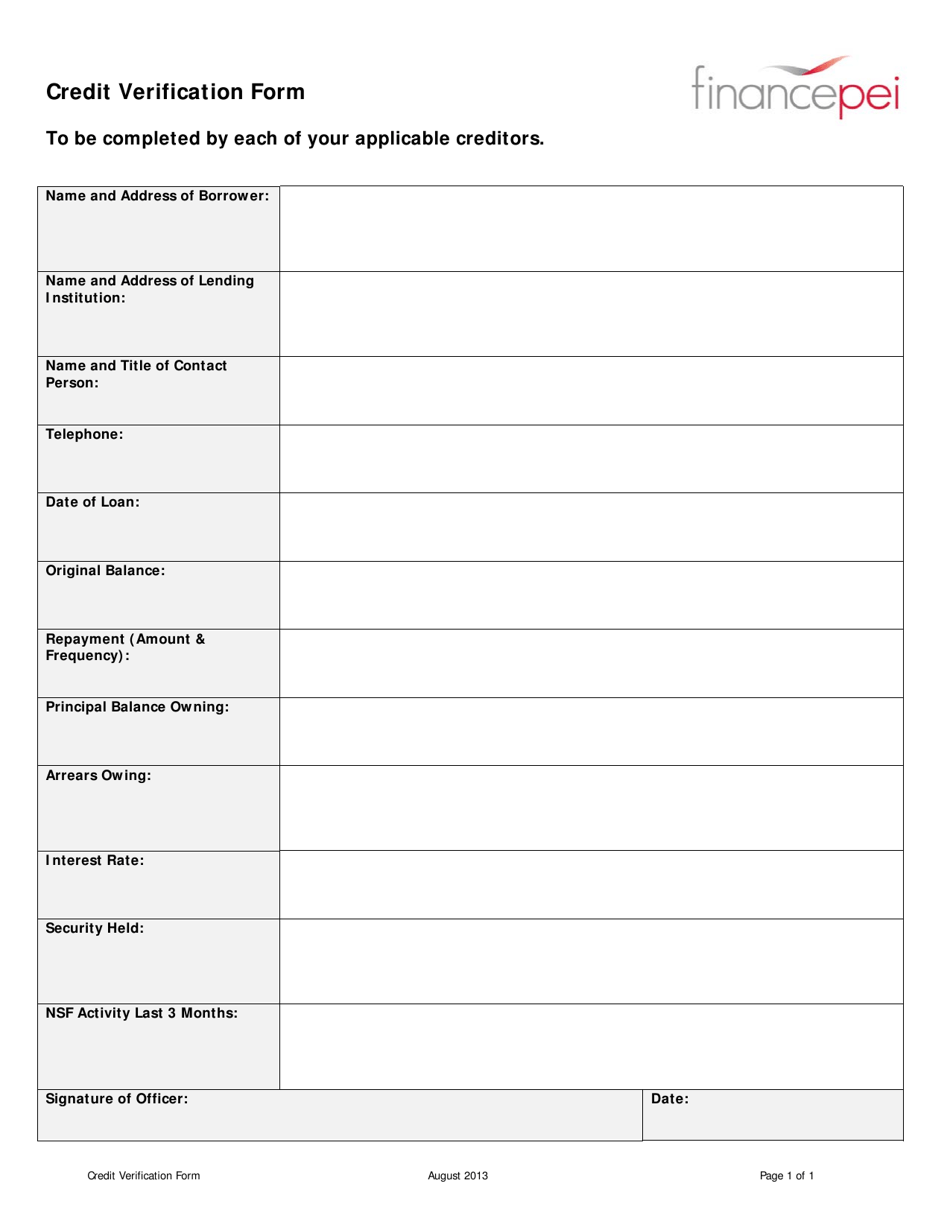 Prince Edward Island Canada Credit Verification Form Fill Out Sign Prince Edward Island Canada Credit Verification Form Fill Out Sign