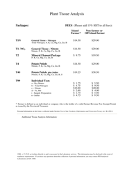 Form 112140109C Plant Tissue Analysis Request Form - Prince Edward Island, Canada, Page 2