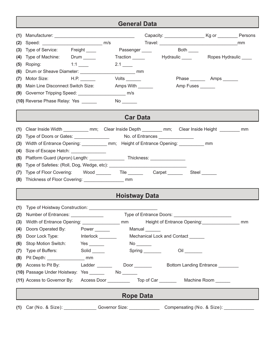 Elevator and Lifts Act Submission of Drawings and Specifications for Approval - Prince Edward Island, Canada, Page 2