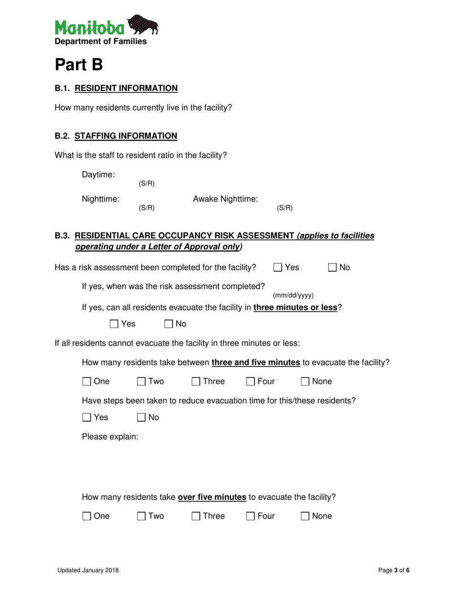 Life Safety Initiative Application for Life Safety Equipment - Manitoba, Canada, Page 3