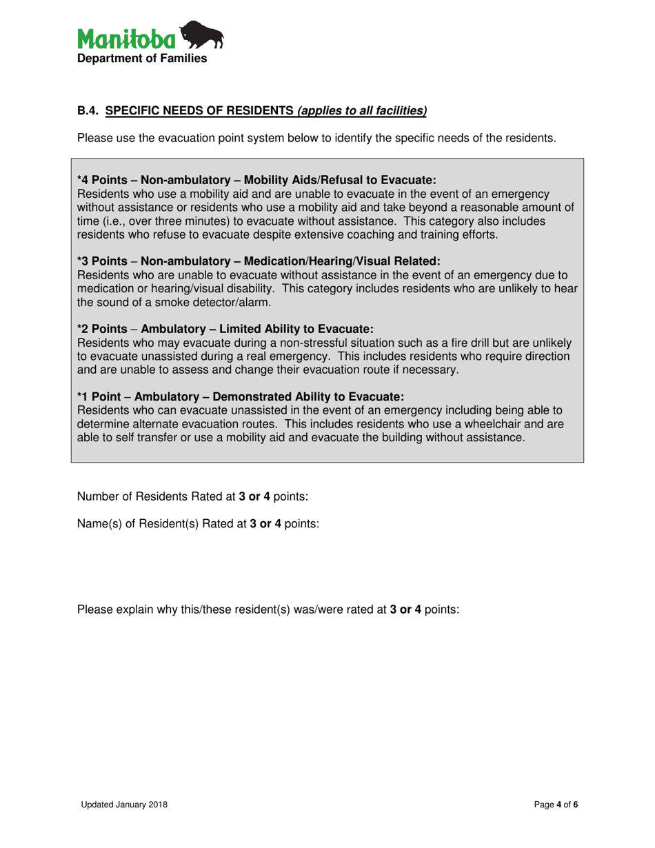 Life Safety Initiative Application for Life Safety Equipment - Manitoba, Canada, Page 4