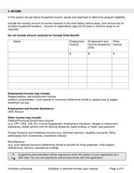 Shrp - Additional Household Member Application Form - Manitoba, Canada, Page 4