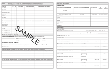 Form MG-7426E Employment and Income Assistance Application (Households With Two Adults) - Sample - Manitoba, Canada, Page 4