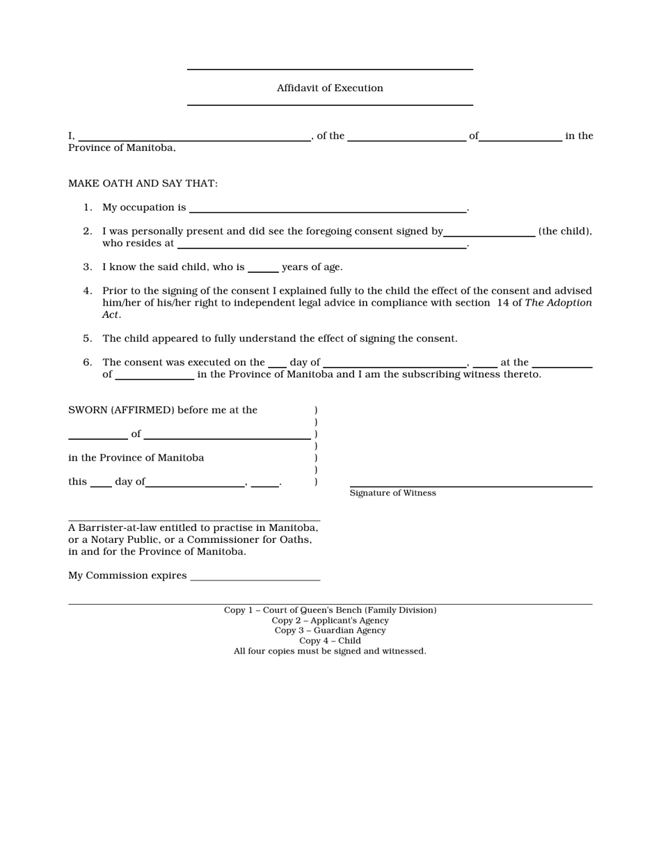 Form AA-11 - Fill Out, Sign Online and Download Printable PDF, Manitoba ...