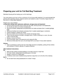 Notice of Entry - Full Bed Bug Treatment - Manitoba, Canada, Page 2