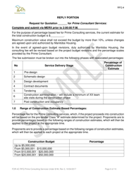 Form FOR-4C Request for Quotation - Prime Consulting Services - Sample - Manitoba, Canada, Page 6