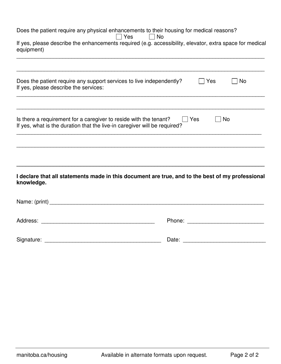 Manitoba Canada Medical Information Form Fill Out Sign Online And Download Pdf Templateroller 0889