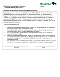 Adult Birth Sibling Application - Manitoba, Canada, Page 3