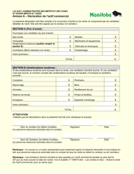 Demande De Certificat De Decharge a L&#039;egard D&#039;une Vente En Bloc - Manitoba, Canada (French), Page 3