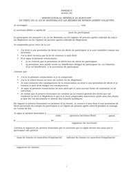 Document preview: Agenda E Renonciation Au Benefice Du Survivant En Vertu De La Loi Du Manitoba Sur Les Regimes De Pension Agrees Collectifs - Manitoba, Canada (French)
