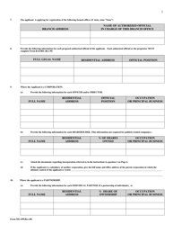 Form MG-699 Application for Registration as Real Estate Broker - Manitoba, Canada, Page 2