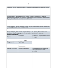 Intervener Application Form - Manitoba, Canada, Page 3