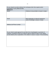 Intervener Application Form - Manitoba, Canada, Page 5