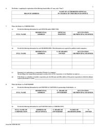 Form MG-14344 Application for Renewal of Registration as Real Estate Broker - Manitoba, Canada, Page 2