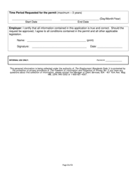 Averaging Permit Application - Manitoba, Canada, Page 3