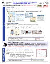 Form VSA529_ADULT Application for Change of Name - Adult - British Columbia, Canada, Page 2