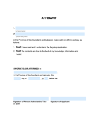 Form 51-08-07-14-605P Application for Adoption Order - Provincial Court - Newfoundland and Labrador, Canada, Page 3