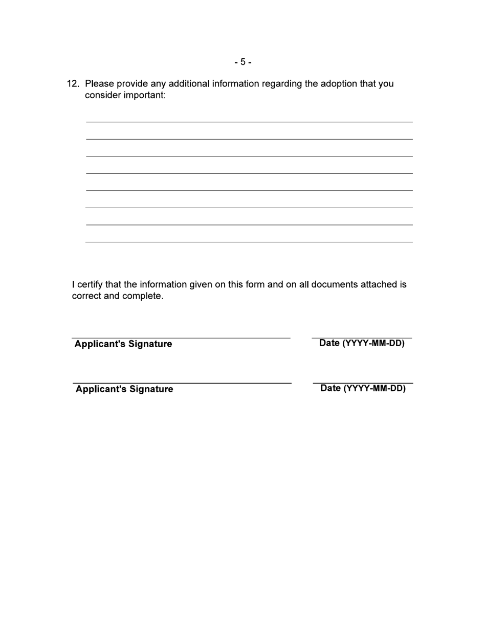 Family Self-assessment - Newfoundland and Labrador, Canada, Page 5