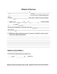 Form 51-08-07-14-624 P Notice to Respondent - Provincial Court - Newfoundland and Labrador, Canada, Page 2
