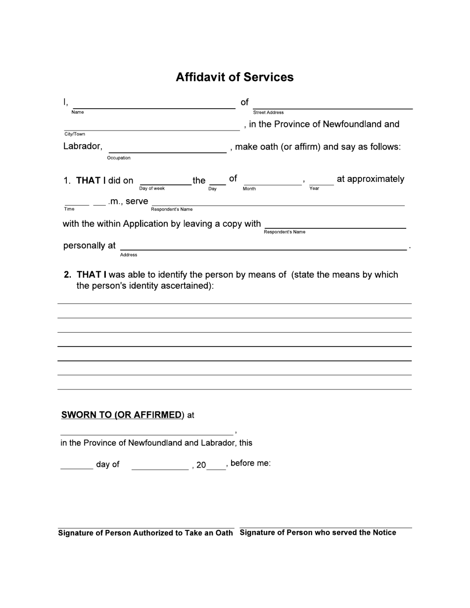 Form 51-08-07-14-624 P Notice to Respondent - Provincial Court - Newfoundland and Labrador, Canada, Page 2