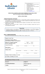 Document preview: Employer Compensation for Workers in Self-isolation Due to Covid-19 Travel Restrictions Application Form - Newfoundland and Labrador, Canada