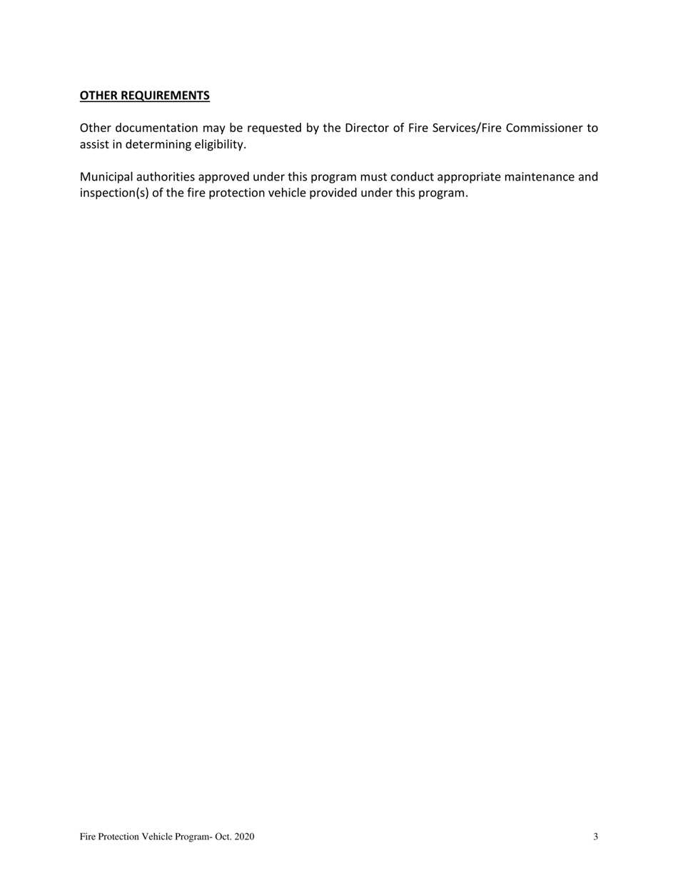 Fire Protection Vehicle Program - Newfoundland and Labrador, Canada, Page 3