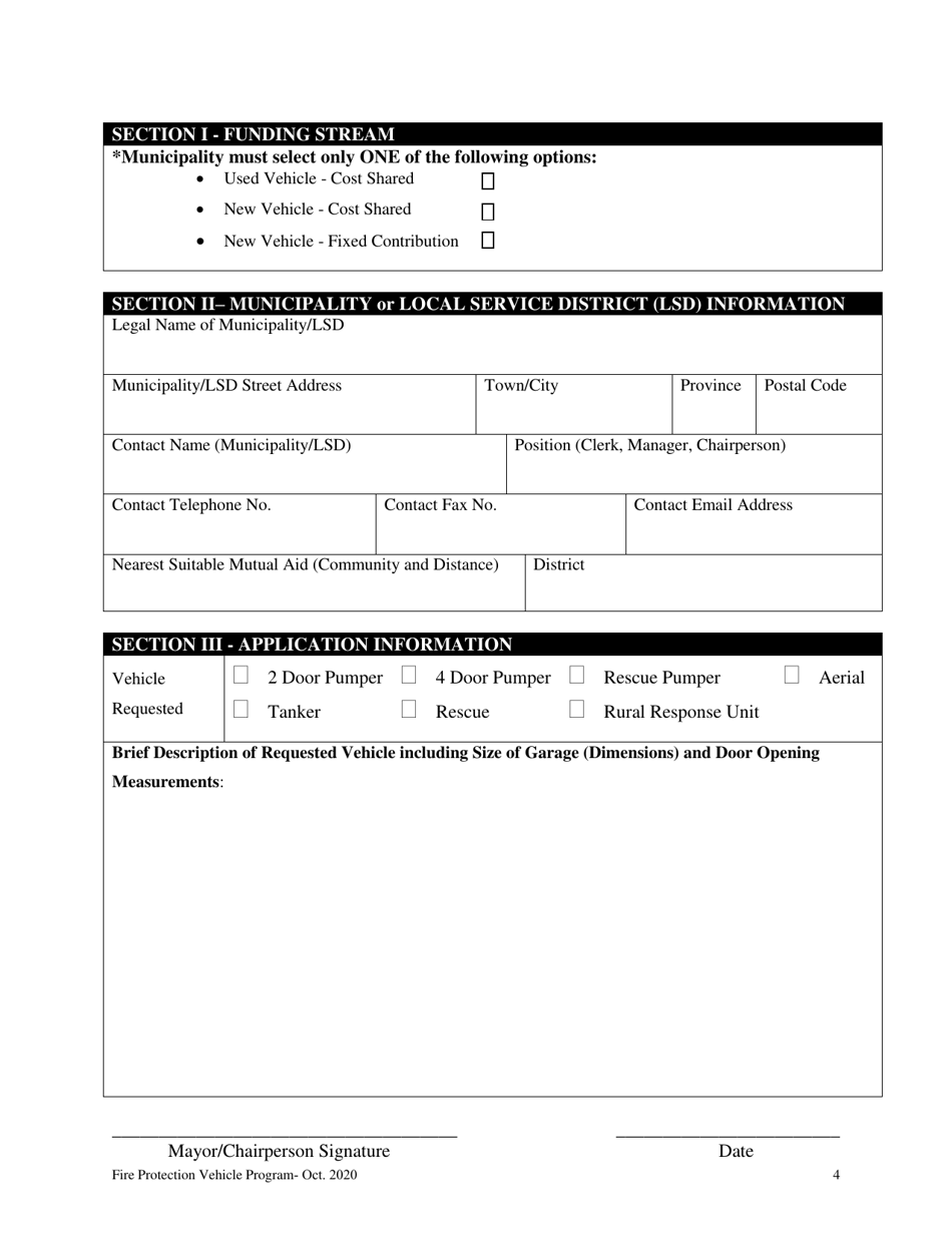 Fire Protection Vehicle Program - Newfoundland and Labrador, Canada, Page 4