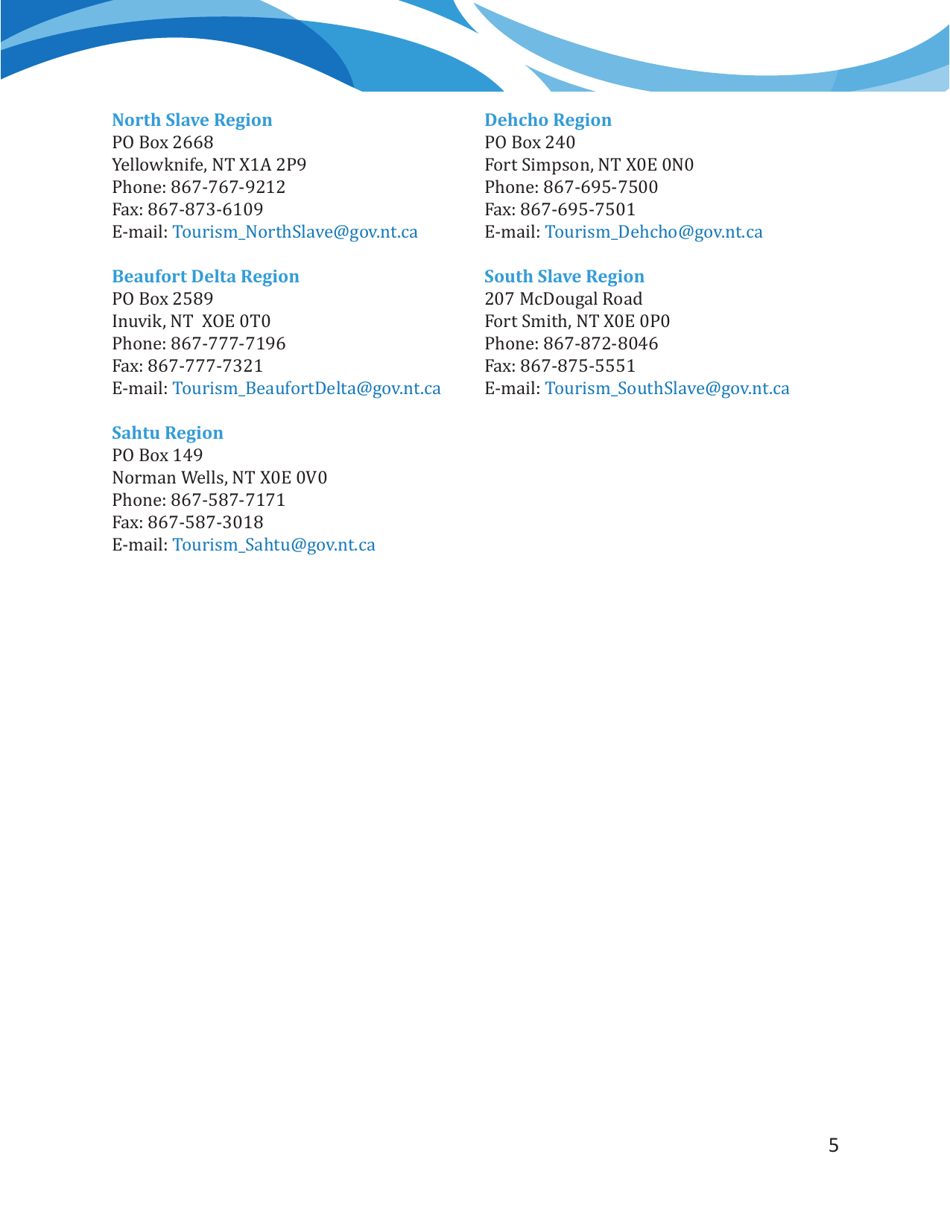 Form NWT9018 Community Tourism Infrastructure Contribution - Expression of Interest - Northwest Territories, Canada (English / French), Page 7