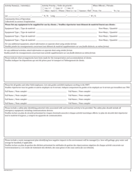 Form NWT8927 Application for New Tourism Operator Licence Under the Tourism Act - Northwest Territories, Canada (English/French), Page 4
