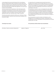 Form NWT8956 Application Form - Community Tourism Coordinator Program - Northwest Territories, Canada (English/French), Page 2