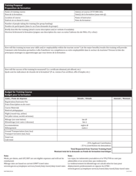 Form NWT8982 Tourism Training Fund Application Form - Northwest Territories, Canada (English/French), Page 2