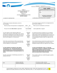 Form 17 &quot;Annual Return&quot; - Northwest Territories, Canada (English/French)