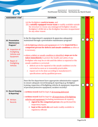 Fire Department Assessment Tool - Northwest Territories, Canada, Page 5
