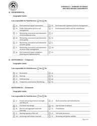 Schedule A Summary of Design and Field Review Assignments - Northwest Territories, Canada, Page 3
