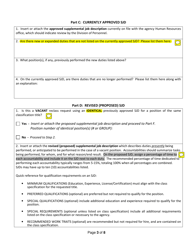 Instructions for Position Classification Questionnaire - New Hampshire, Page 3