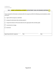 Instructions for Position Classification Questionnaire - New Hampshire, Page 8