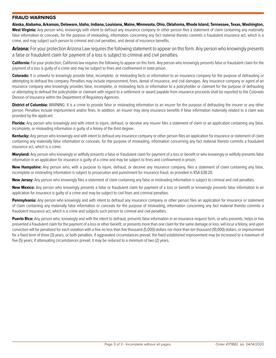 Voya Life Insurance Employee Accidental Dismemberment Claim - New Hampshire, Page 3