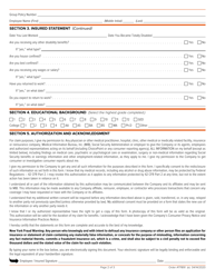 Voya Life Insurance Waiver of Premium Disability Claim Form - Employee - New Hampshire, Page 2