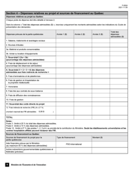 Form F-0024 Demande D&#039;aide Financiere - Pso-International - Quebec, Canada, Page 5