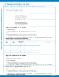 Forme NWT8711 Demande D&#039;aide Financiere - Etudiant a Temps Plein - Northwest Territories, Canada (French), Page 2