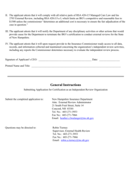 Application for Certification as an Independent Review Organization (Iro) - New Hampshire, Page 4