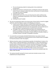 Ministerial Directive - Funeral, Burial and Cremation Program Guidelines - Northwest Territories, Canada, Page 5